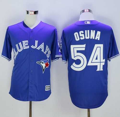 Toronto Blue Jays #54 Roberto Osuna Blue New Cool Base 40TH Anniversary Stitched Baseball Jersey,We sell and wholesale Toronto Blue Jays #54 Roberto Osuna Blue New Cool Base 40TH Anniversary Stitched Baseball Jersey on line form chian!